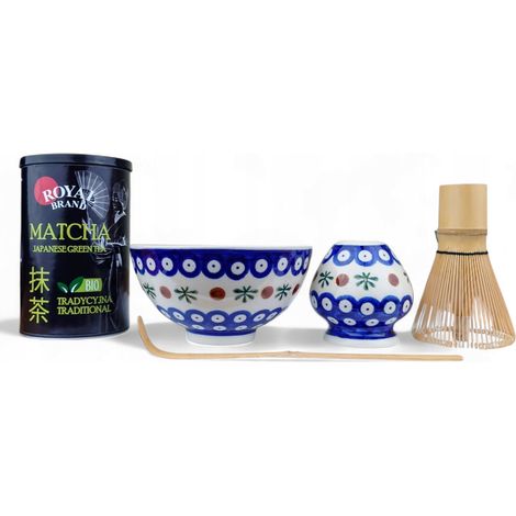Ceramiche polacche della tradizione giapponese - Set per la preparazione del Matcha di Bolesławiec (1/5)