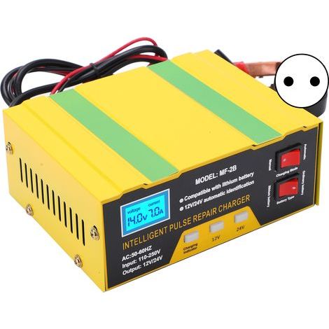 Chargeur de Batterie 180W Intelligent 12V 24V Voiture Moto Réparation Type MF-2B AC250V Prise UE (1/5)