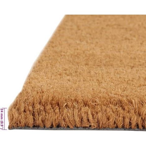 vidaXL Tapis de porte naturel 40x60 cm fibre de coco touffeté 155596 (1/5)