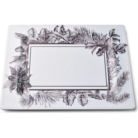 Sottobicchieri BLANCHE FESTIVE, oggetti decorativi, 31,5x25xh1,5cm