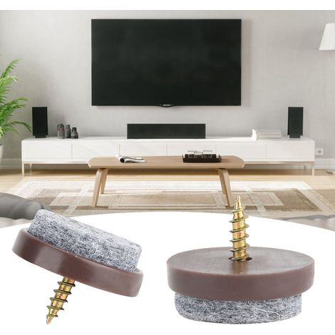 50 Stück Filzgleiter für Möbelfüße, Schrank-, Tisch-, Sofa- und Stuhlbeine, rutschfeste Pads, Bodenschutz (28 mm) (1/5)