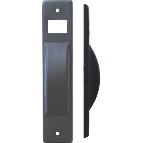 PLACCA PER AVVOLGITORE SEMINCASSO CON INTERASSE cm. 40x195 interasse mm. 165  Col. Nero