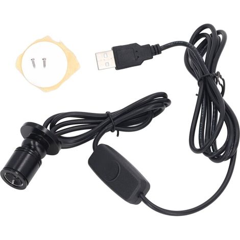SJLERST Mini Spot Light, Spot LED à intensité Variable avec Câble de 6,6 Pieds pour Peinture Photo Plantes Bijoux Vitrine Modèle éclairage de Vitrine/ de Cabinet (Lumière blanche chaude 3000K)