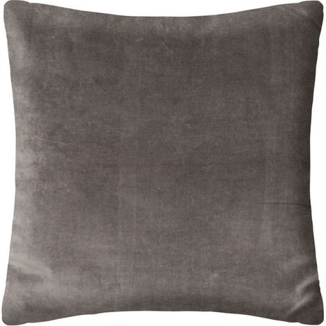 Coussin Déco Déhoussable "Otto" 55x55cm Gris (1/2)