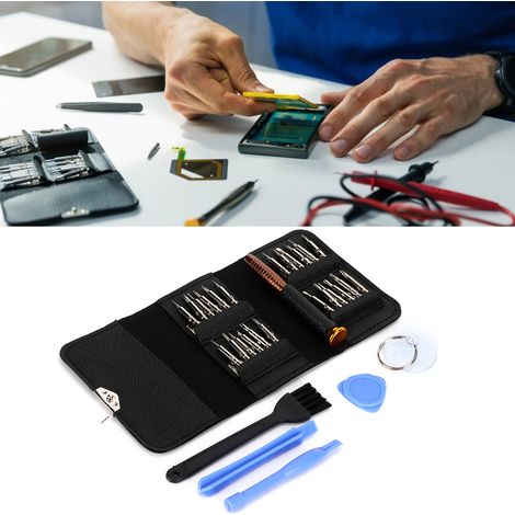 Set de tournevis multifonctions 25 en 1 - Kit portable pour réparation téléphones et lunettes (1/5)