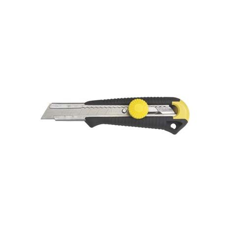 Cutter Grande Dynagrip con Bloccaggio a Rotella Lama Stanley 18 mm 6 Pezzi