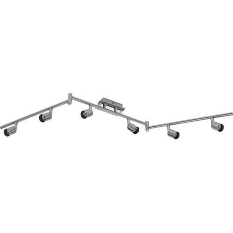 OSRAM OSRAM LED Spot Cylinder DUO plafonnier 6x GU10, Nickel brossé/Chrome, Acier, pivotant, IP20, Intérieur