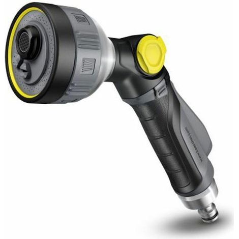 Pistola de riego de metal multifuncional premium - KARCHER - Gris - 4 patrones de pulverización ajustables