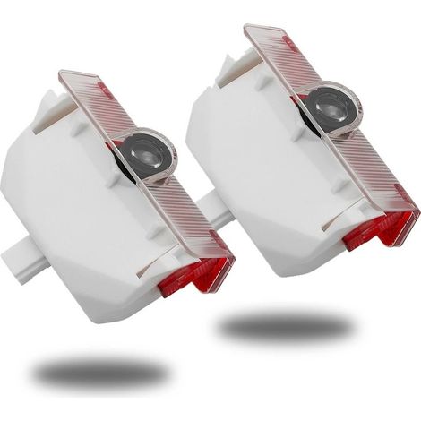 (Pour Mercedes-Benz) 2 projecteurs LED pour éclairage de seuil de porte Mercedes-Benz, compatibles avec les modèles GLK Classe B W245, W169, W168, X204, GLK250, GLK300 et GLK350. Éclairage de signalis
