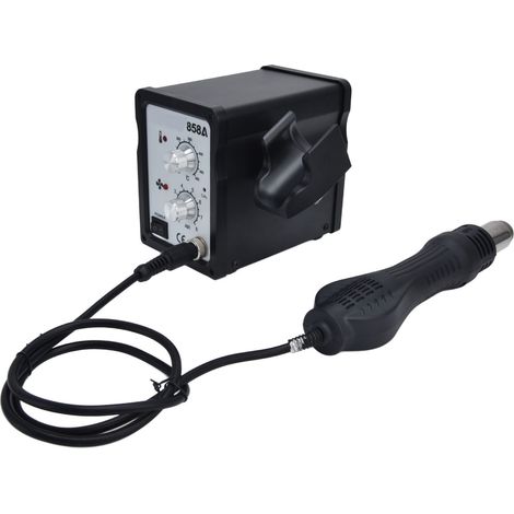 Station de soudage à air comprimé 858A, température réglable, établi de dessoudage numérique, 700 W, prise 220 V. (1/5)