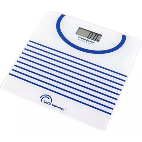 Bilancia pesapersone - LITTLE BALANCE - 8655 - USB-riparabile - 180 kg / 100 g - Marinière (1/3)