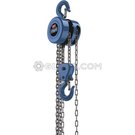 GUINCHO POLIPASTO MALACATE MANUAL DE CADENA 2 TON 3 METROS SCHEPPACH CB02