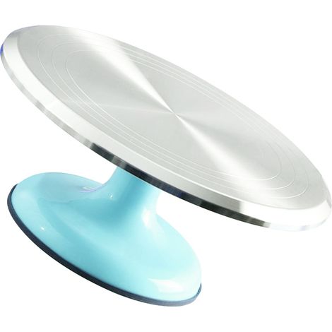 Drehbarer Tortenständer aus Aluminiumlegierung, zur Dekoration, blau (1/5)