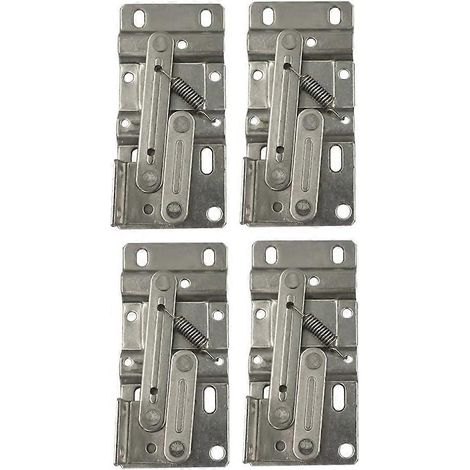 2 paires de charnières à ressort à 45 degrés pour meubles, avec fonction de levage, invisibles (1/5)