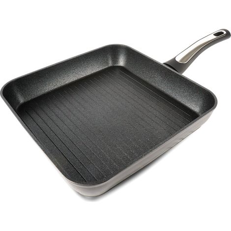 Bistecchiera 26x26 cm Antiaderente Induzione Silex Elegance Black Nero (1/5)