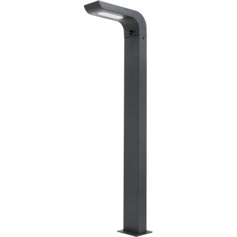 Borne de Jardin LED 80cm 7W CCT IP65 Anthracite avec Détecteur PIR - 3000K/4000K/6500K - SILAMP (1/2)