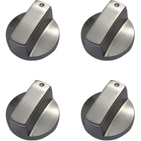 Lot de 4 boutons de cuisinière à gaz universels en métal pour cuisinière à gaz - 6 mm (1/5)