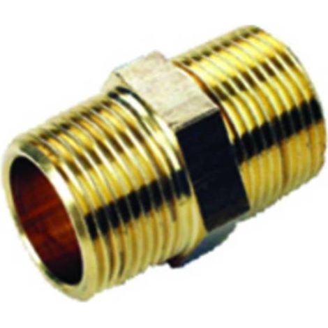 10 x IDRAULICA-VITE DOPPIA 280 OTTONE GIALLO D 3/4