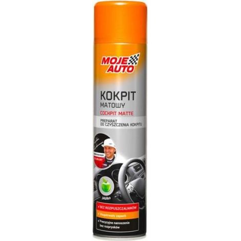 Nettoyant tableau de bord mat - - 600 ml - Parfum pomme - Antistatique - Protège contre les UV - Sans solvants
