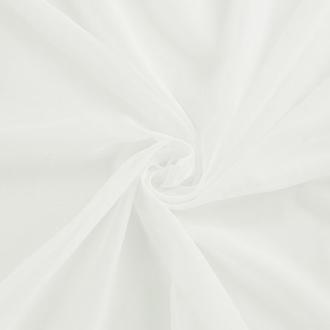 Voilage blanc uni, semi-transparent 140 x 245 cm polyester (1/4)