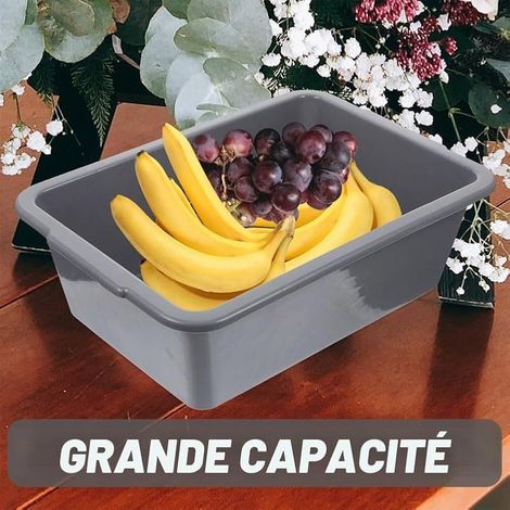 Évier de cuisine rectangulaire en plastique 34 x 24 x 11 cm (1/5)
