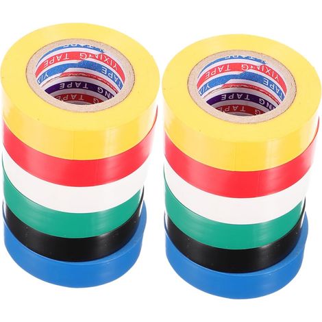 12 rouleaux de ruban isolant en PVC pour usage électrique extérieur (1/5)