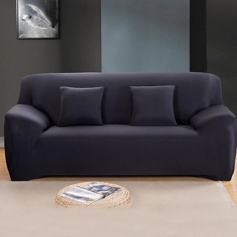 produits menagers Housse de canapé 3 places Housse extensible Housse de canapé en tissu élastique Protecteur Fit 82 (1/2)