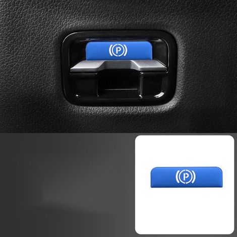 1 set, color: blue, material: aluminum, set of decorative stickers for car interior buttons, start button sticker + large sticker…--BIEMMEDUE (1/5)