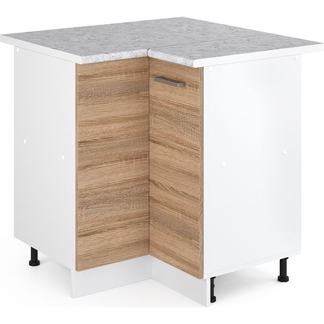 Mobile ad angolo cucina R-Line, Sonoma, 75.6 cm , PL Marmo, Vicco