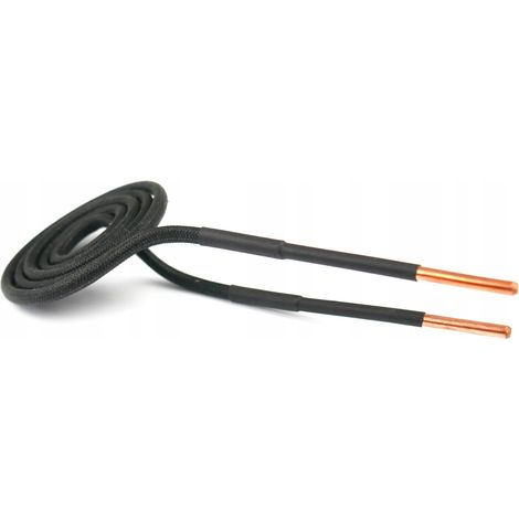 Bobine d'induction pour chauffage par induction, diamètre 55 mm, longueur 130 mm, bobine plate (1/4)