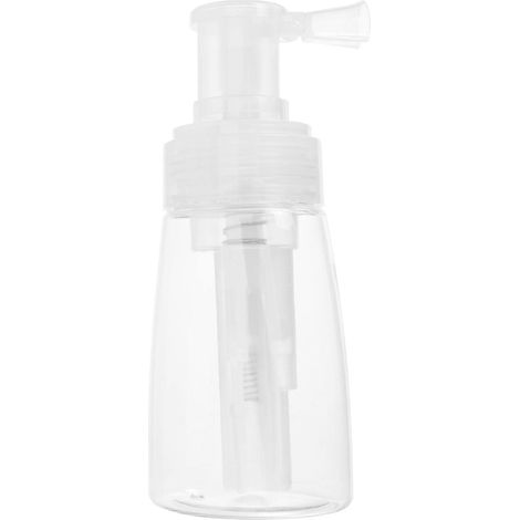 Flacon pulvérisateur de poudre en plastique transparent, portable, pour salon de coiffure.-15.00X6.00X6.00CM-Transparent color
