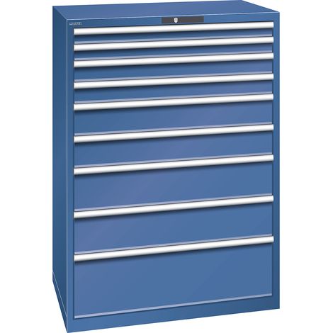 LISTA, Armoire à tiroirs en tôle d'acier, h x l 1450 x 1023 mm (1/5)
