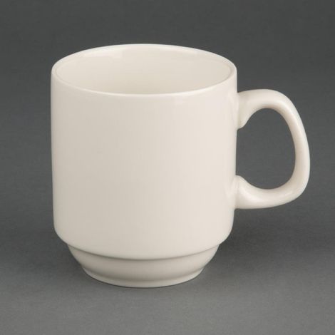 Tasse empilable Ivory 285ml (Lot de 12) - Ref U832 - Olympia (1/2)