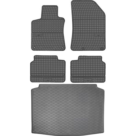 Juego de alfombrillas de goma para Peugeot 308 II Hatchback (2013-2021) + alfombrilla para maletero. (1/5)