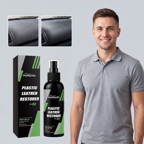 Spray d'entretien intérieur pour sièges de voiture, cuir et plastique, pour réparer les rayures. Format portable - 100 ml (1/5)
