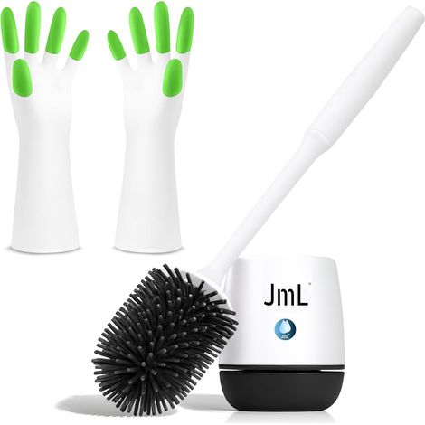 Brosse WC Silicone Hygiénique Support Mural Marque Française (1/5)