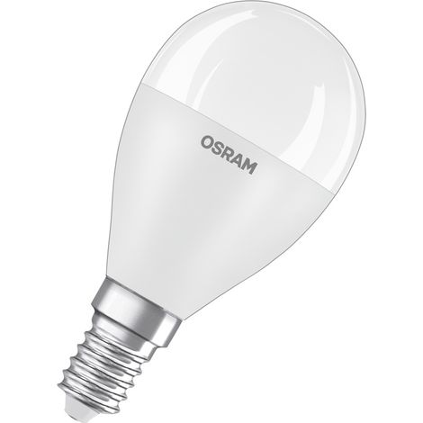 Osram Lampada LED Classic P60 a stella LED per presa E14, forma a goccia, look Matt, lumen 806, luce diurna bianca, 6500k, sostituzione per lampadine da 60w convenzionali, non dimmerabile, 1 pacco (1/5)