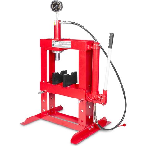Mw Tools – Presse hydraulique manuelle 10 tonnes – Cylindre mobile 175mm – Pompe à main avec soupape de surcharge – CAT83010TS