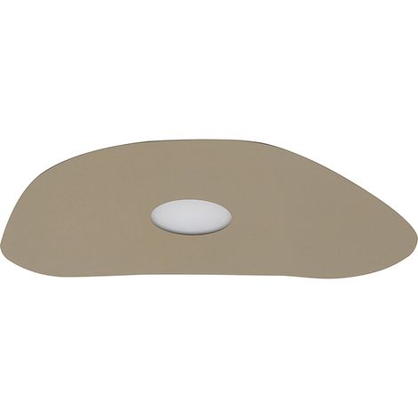 Kahlo Grand Plafonnier Or Satiné 8W Gx53 Ip20 - Applique Ou Plafonnier En Aluminium À Fixation Magnétique Et Design Ultra Fin - Rossini (1/5)
