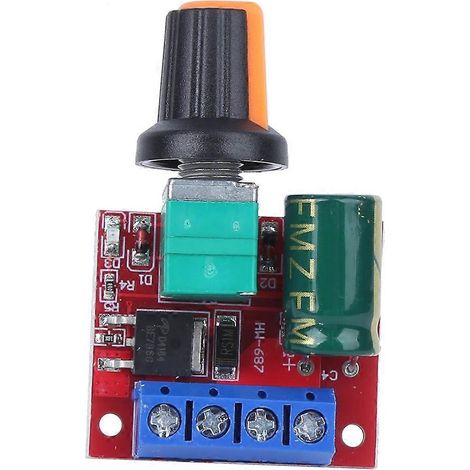 Stück Drehzahlregler PWM Mini-Gleichstrommotor 4,5 V–28 V, einstellbarer Treiberschalter, LED-Modul, 5 A