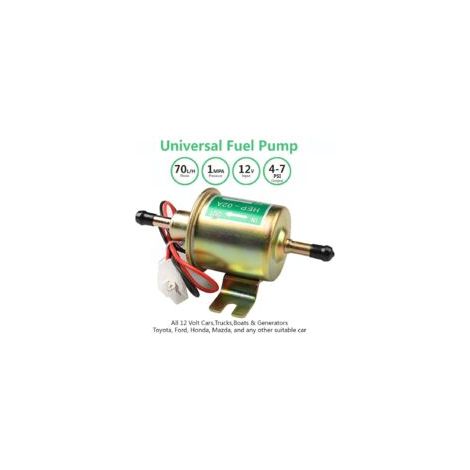 Pompe à carburant électrique universelle S-GIANT Litensh, module de pompe basse pression pour essence et diesel, en ligne, en métal, avec filetage de montage pour essence et diesel HEP-02A (or)