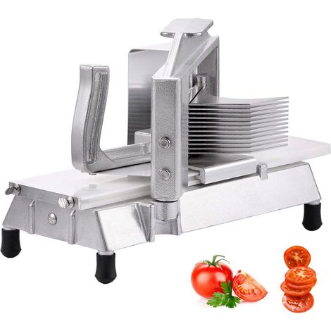 VEVOR Trancheur De Tomates, 3/16 pouce Coupeur De Tomates, Trancheuse Commerciale Lames Tranchantes pour creer des tranches de legumes uniformes deepaisseur pour hamburgers/sandwichs