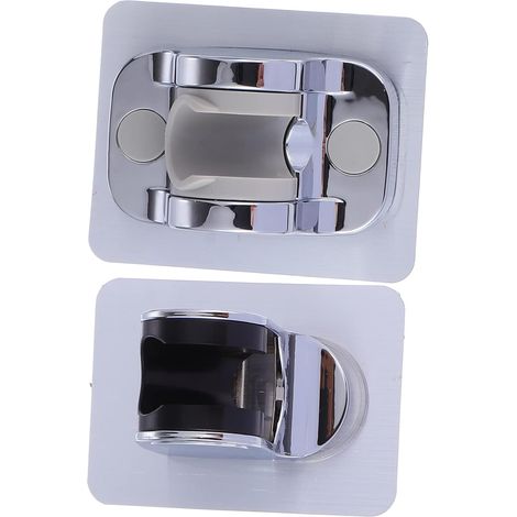 Support de Bain sans Perçage 2pcs en Aluminium Spatial et Abs, Installation Facile et Utilisation Pratique pour Salle de Bain à Domicile Hôtel (1/5)