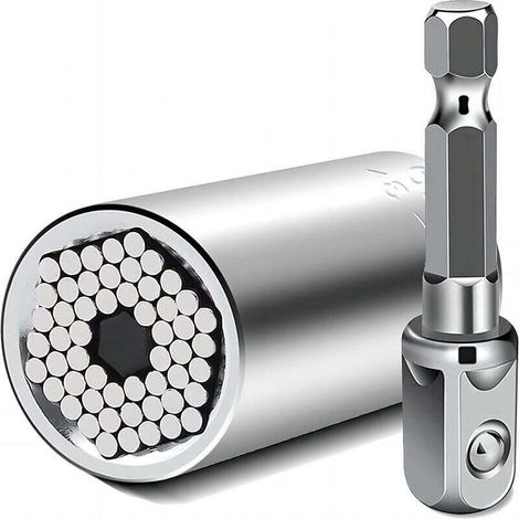 Regali per uomo Chiave a bussola universale - Gadget da artigiano per uomo, Regali per la festa dell'uomo Chiave universale 7-19 mm Strumento, Regali per uomo per la festa del papà, papà, Natale, comp