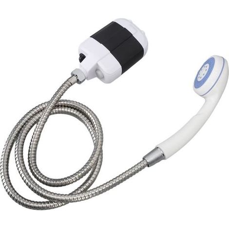 Douche de camping rechargeable portable USB 2400mAh imperméable -