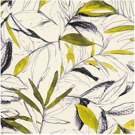 Graphic wallpaper wall Profhome 791875 hot embossed non-woven wallpaper slightly textured with floral ornaments matt cream olive green black cream 5,33 m2 (1/5)