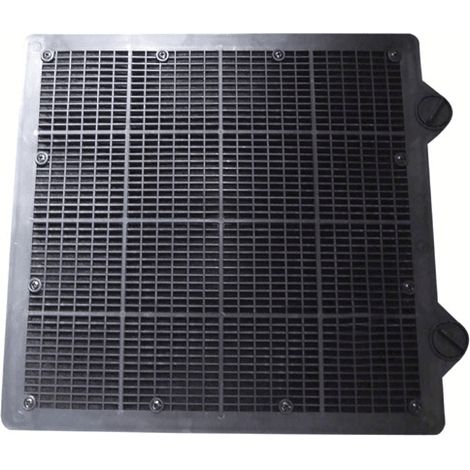 Filtre charbon actif 260X245X32 mm (00703134) Hotte BOSCH, ELECTROLUX, GAGGENAU, NEFF, SIEMENS (1/2)