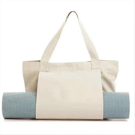 Yogatasche aus Canvas, Aufbewahrungstasche für Yogas, tragbare und multifunktionale Aufbewahrungstasche, geräumige Schultertasche für Damen (1/5)