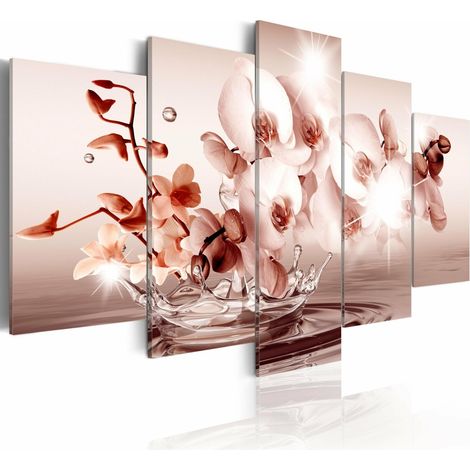 Tableau orchidée lyrique - 200 x 100 cm (1/4)