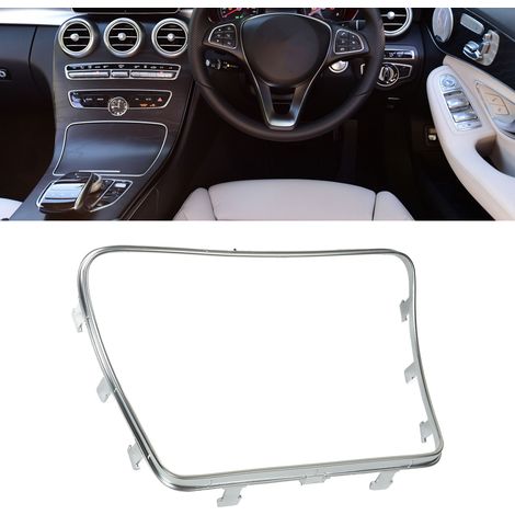 Gestell für Getränkehalter aus galvanisiertem Silber, kompatibel mit Mercedes-Benz C-Klasse W205 (2014-2021) (1/5)